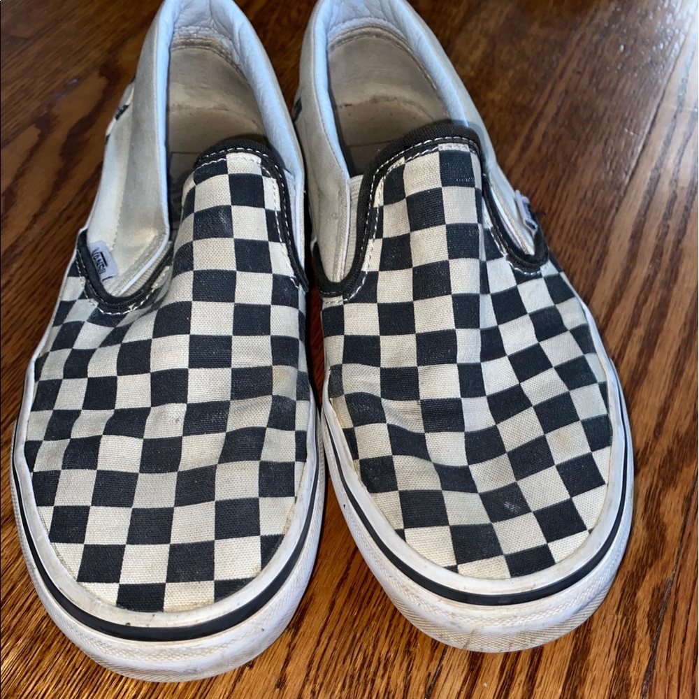 Checkerboard Slip-On Vans